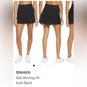 Spanx Get Moving 14 Inch Skort, Black, Medium